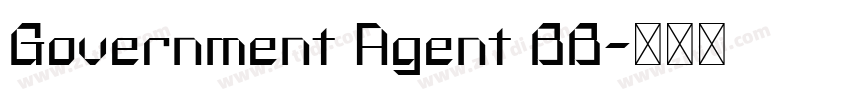 Government Agent BB字体转换